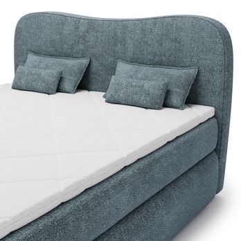 Postel boxspring ISLA COMFORT zelená, 140x200 cm 6