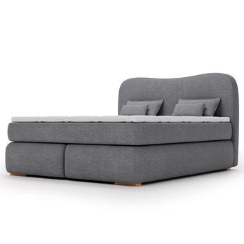 Postel boxspring ISLA COMFORT šedá, 140x200 cm 3