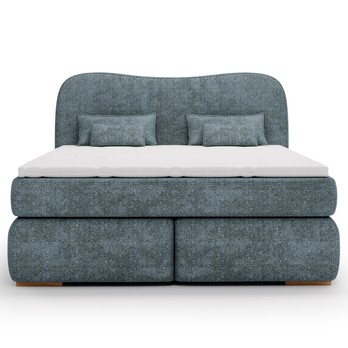 Postel boxspring ISLA COMFORT zelená, 160x200 cm 3