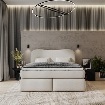 Postel boxspring ISLA COMFORT béžová, 180x200 cm 1