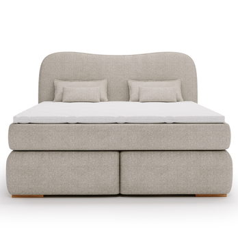 Postel boxspring ISLA COMFORT světle hnědá, 180x200 cm 3