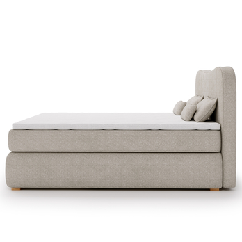 Postel boxspring ISLA COMFORT světle hnědá, 180x200 cm 5