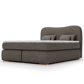 Postel boxspring ISLA COMFORT tmavě hnědá, 180x200 cm 4