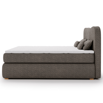 Postel boxspring ISLA COMFORT tmavě hnědá, 180x200 cm 5