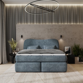 Postel boxspring ISLA COMFORT zelená, 180x200 cm 1