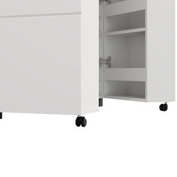 Botníková skříň ISLAY 4 opálově bílá 4