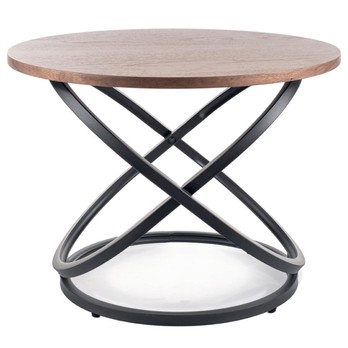 Přístavný stolek IUS ořech/černá 1