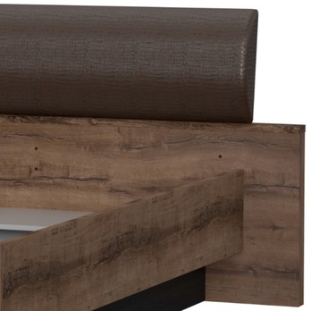 Postel JACKY 1 ušlechtilý dub/černý dub, 180x200 cm 1