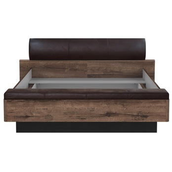 Postel s lavicí JACKY ušlechtilý dub/černý dub, 180x200 cm 4