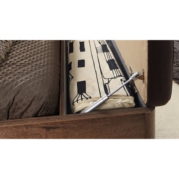 Postel s lavicí JACKY ušlechtilý dub/černý dub, 180x200 cm 6