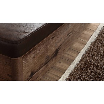 Postel s lavicí JACKY ušlechtilý dub/černý dub, 180x200 cm 8