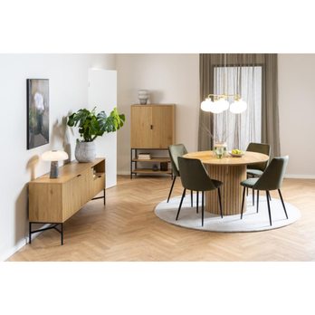 Komoda JAIPUR 180 dub divoký/černá 6