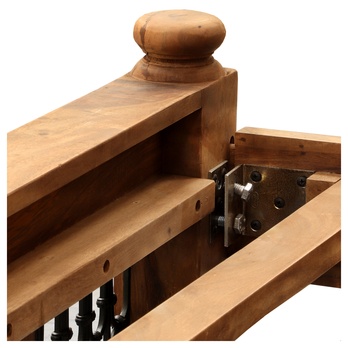 Postel s roštem JALILA palisandr, 160x200 cm 3