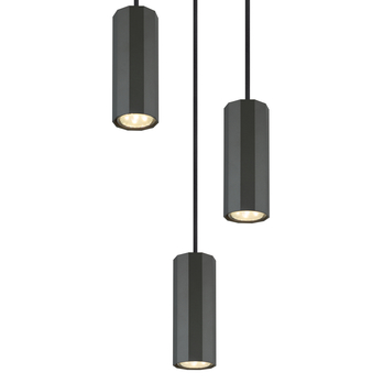 Závěsné svítidlo JAMES 3 tmavě šedá 3