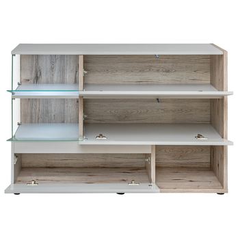 Komoda JAMIL dub wellington/perlově šedá 2