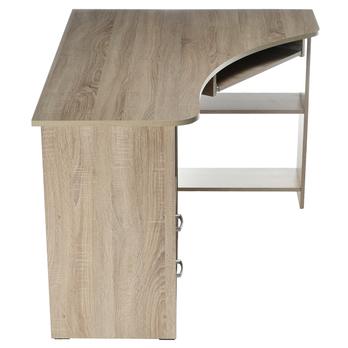 Rohový psací stůl JANA pravá, dub sonoma 2