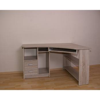 Rohový psací stůl JANA pravá, dub sonoma 1