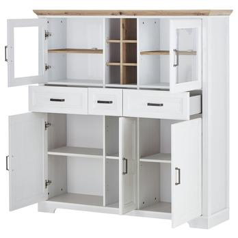 Komoda JASMIN 2 pínie světlá/dub artisan 2