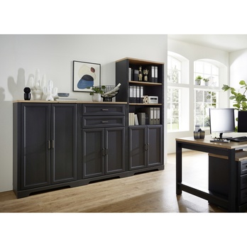 Komoda JASMIN 3 grafit/dub artisan 1