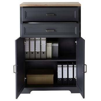 Komoda JASMIN 3 grafit/dub artisan 4