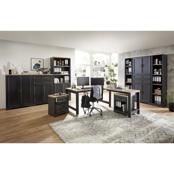 Komoda JASMIN 3 grafit/dub artisan 6