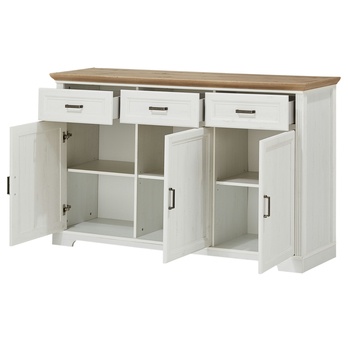 Komoda JASMIN 5 pinie světlá/dub artisan 2