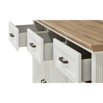 Komoda JASMIN 5 pinie světlá/dub artisan 6