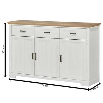 Komoda JASMIN 5 pinie světlá/dub artisan 12