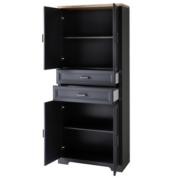 Skříň do pracovny JASMIN I grafit/dub artisan 2