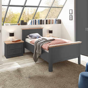 Postel JASMIN II grafit/dub artisan, 100x200 cm 1