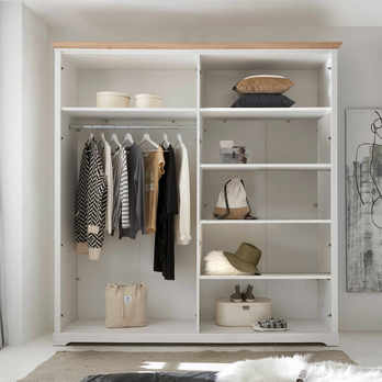 Šatní skříň - 4dvéřová JASMIN II pinie/dub artisan 6