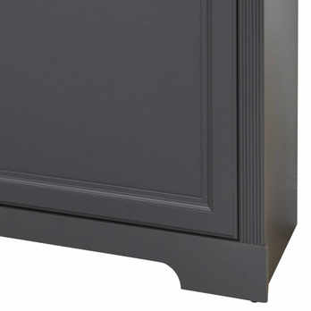 Šatní skříň - 4dvéřová JASMIN II grafit/dub artisan 5