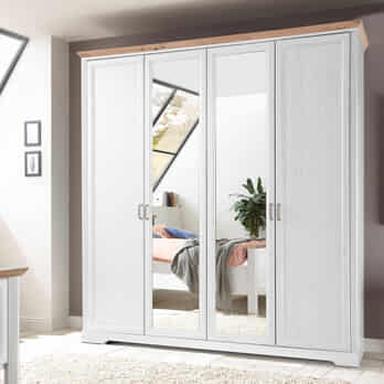 Šatní skříň - 4dvéřová JASMIN II pinie/dub artisan 1