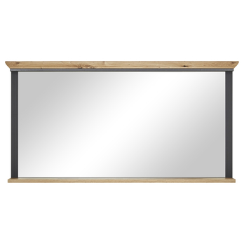 Zrcadlo JASMIN grafit/dub artisan, šířka 142 cm 2