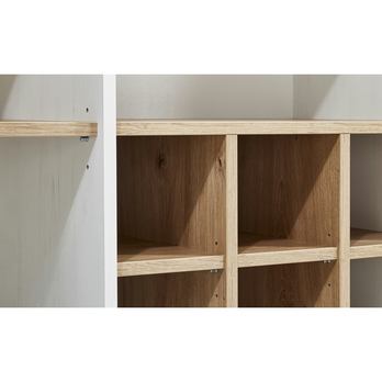 Vitrína/nástavec JASMIN pinie světlá/dub artisan 12