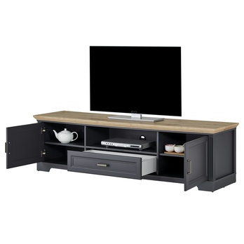 TV komoda JASMIN grafit/dub artisan, šířka 193 cm 4