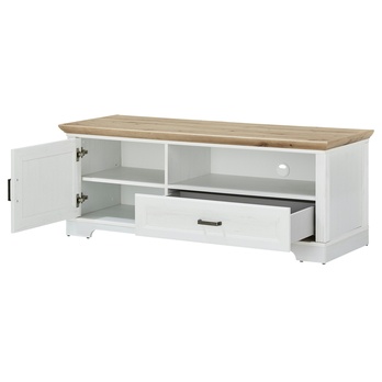 TV komoda JASMIN  pinie světlá/dub artisan, šířka 143 cm 1