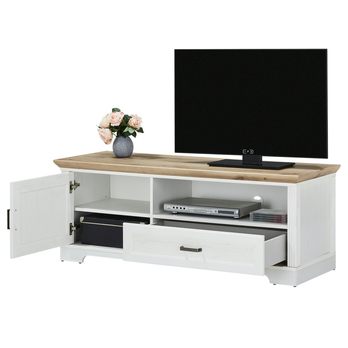 TV komoda JASMIN  pinie světlá/dub artisan, šířka 143 cm 4
