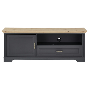 TV komoda JASMIN grafit/dub artisan, šířka 143 cm 2