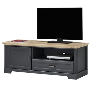 TV komoda JASMIN grafit/dub artisan, šířka 143 cm 3