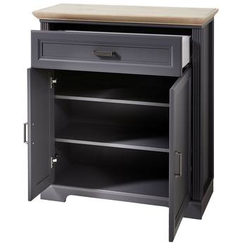 Botníková komoda JASMIN grafit/dub artisan 2