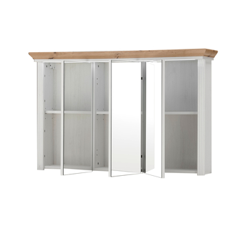 Zrcadlová skříňka JASMIN pinie světlá/dub artisan, šířka 116 cm 2