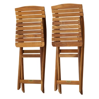 Zahradní židle JAVA akácie/teak, set 2 ks 1