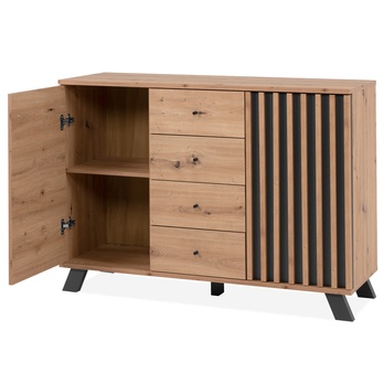 Komoda JAYSON 01B dub artisan/antracitová 4