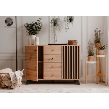 Komoda JAYSON 01B dub artisan/antracitová 9