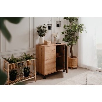 Komoda JAYSON 01D dub artisan/antracitová 9