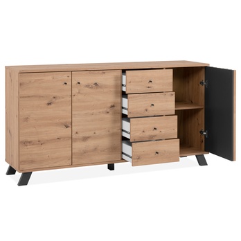 Komoda JAYSON 51C dub artisan/antracitová 3