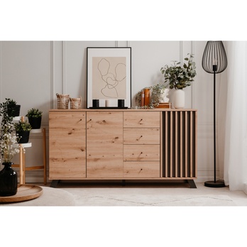 Komoda JAYSON 51C dub artisan/antracitová 10