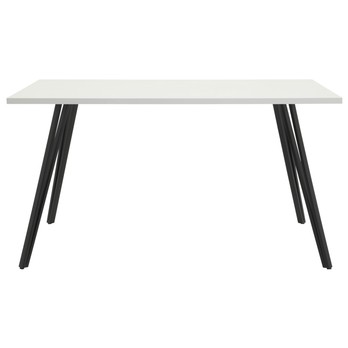 Jídelní stůl JENNIFER T bílá vysoký lesk/černá, šířka 140 cm 1