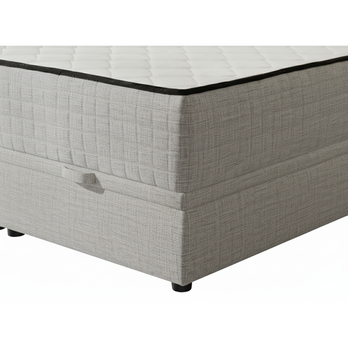 Postel s matrací JIMENEZ šedobéžová, 180x200 cm 5